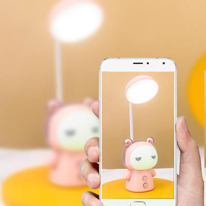 Lampe De Bureau Led Colorée Pour Enfants En Forme De Poupée De Dessin Animé En Abs