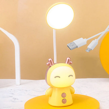 Lampe De Bureau Led Colorée Pour Enfants En Forme De Poupée De Dessin Animé En Abs