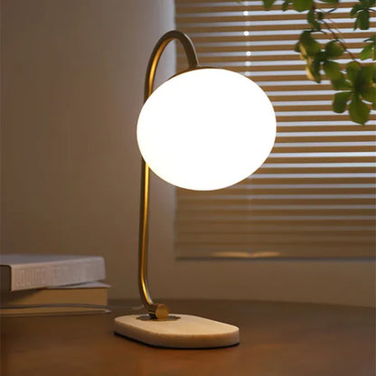 Lampe De Table En Métal Et Verre Marshmallow