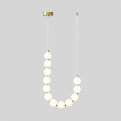 Linnon - Chandelier à collier blanc de luxe