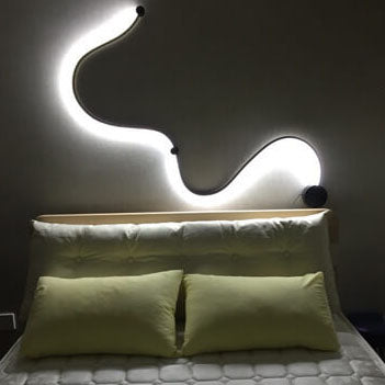 Applique Murale Moderne À Led Incurvée En Aluminium En Forme De Serpent À 1 Lumière