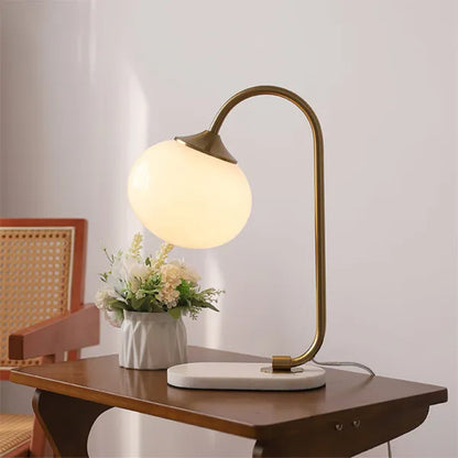 Harvon - Lampe de table Marshmallow en métal et verre