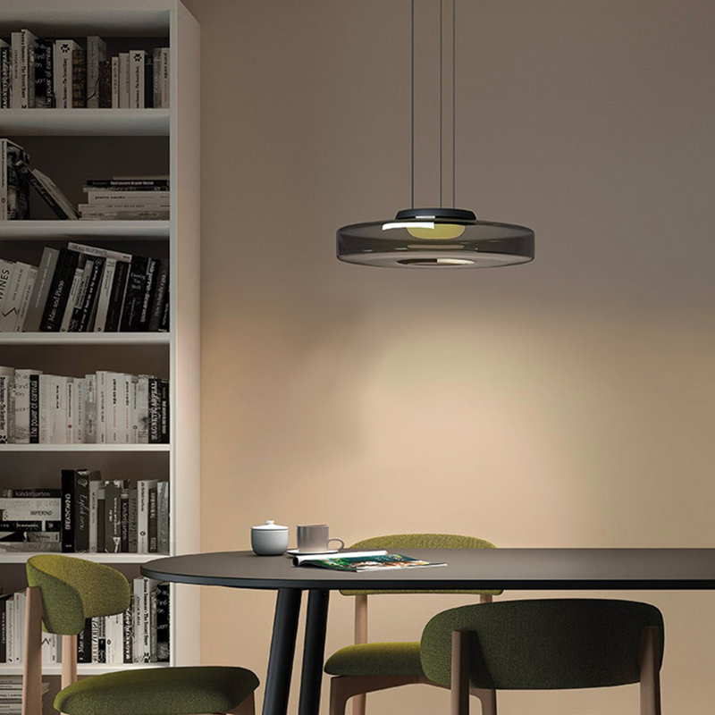 Naldor - Lampes suspendues en verre de style Bauhaus