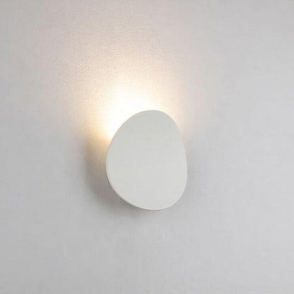 Applique Murale D'Intérieur Et D'Extérieur À Led Ronde Minimaliste À 1 Ampoule