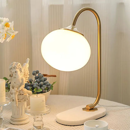 Harvon - Lampe de table Marshmallow en métal et verre