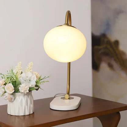 Harvon - Lampe de table Marshmallow en métal et verre