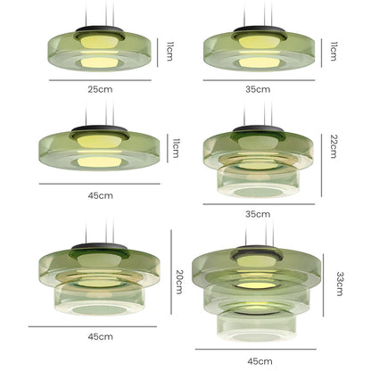 Naldor - Lampes suspendues en verre de style Bauhaus