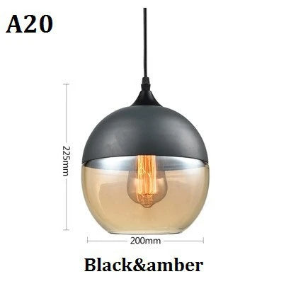 Lampe À Suspension Luxueuse Jevaglo En Verre Et Bois