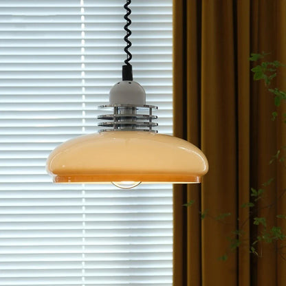 Lampe pendante en verre Bauhaus