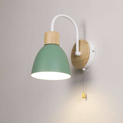 Applique Murale À 1 Ampoule Avec Interrupteur À Glissière Et Motif Macaron Nordique