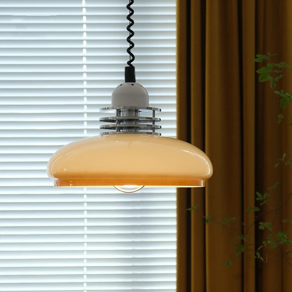 Lampe À Suspension En Verre Bauhaus