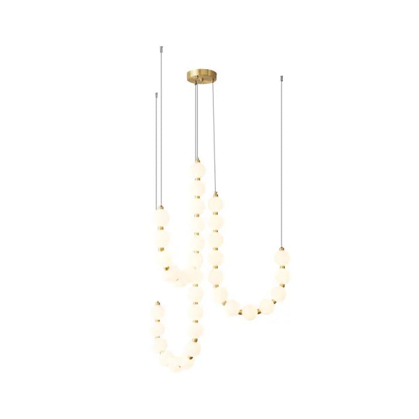 Linnon - Chandelier à collier blanc de luxe