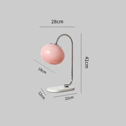 Harvon - Lampe de table Marshmallow en métal et verre