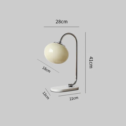 Harvon - Lampe de table Marshmallow en métal et verre