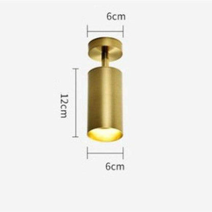 Barre Spots Led En Aluminium Noir Et Doré Golden
