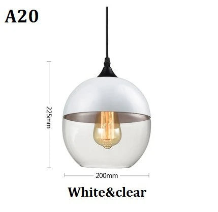 Lampe À Suspension Luxueuse Jevaglo En Verre Et Bois