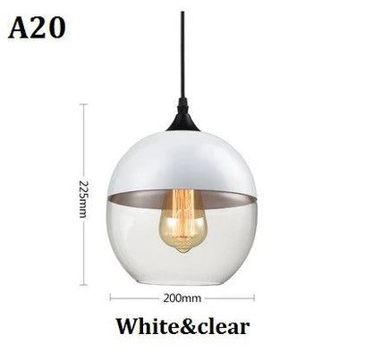 Lampe À Suspension Luxueuse Jevaglo En Verre Et Bois