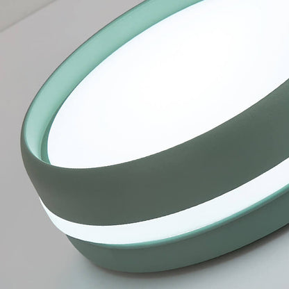 Plafonnier Led Encastré Rond Créatif En Fer Macaron