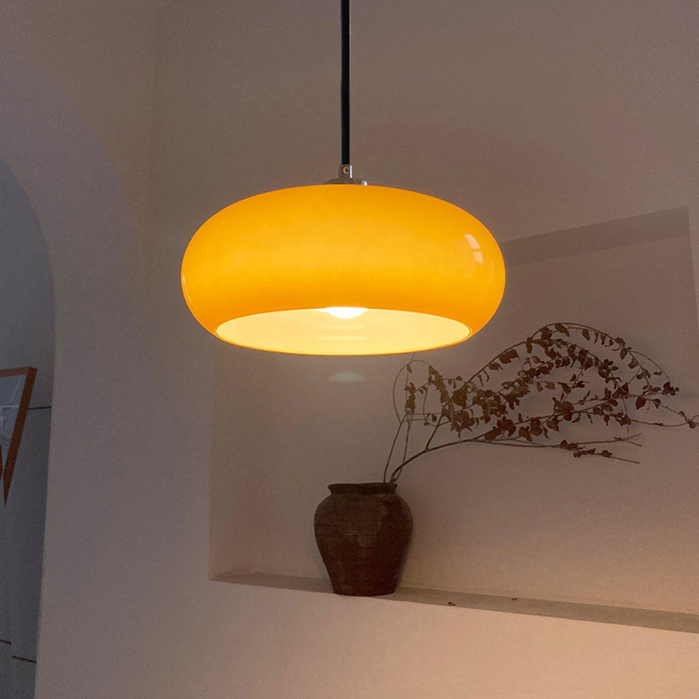 Lampe suspendue en verre en forme de pain Hailie