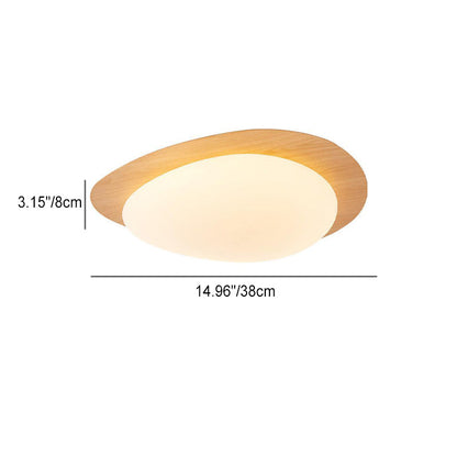 Plafonnier Led En Acrylique En Forme De Galet Scandinave Contemporain Pour Chambre À Coucher