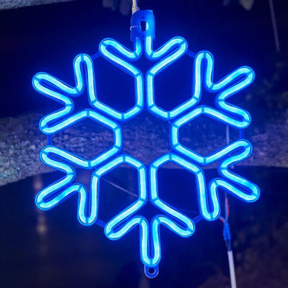 Guirlande Lumineuse Led De Noël Étanche En Forme De Flocon De Neige