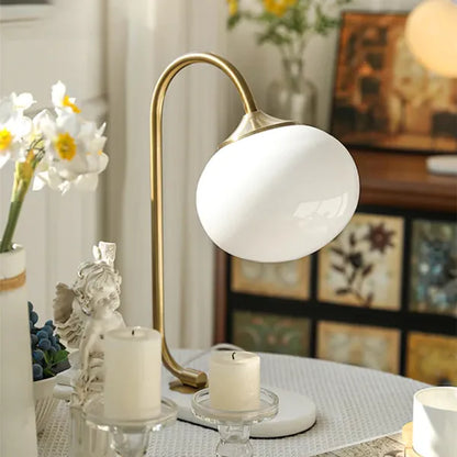 Harvon - Lampe de table Marshmallow en métal et verre