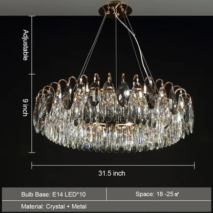 Lustre Luxueux En Cristal K9