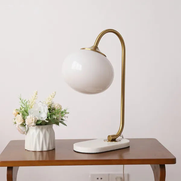 Harvon - Lampe de table Marshmallow en métal et verre