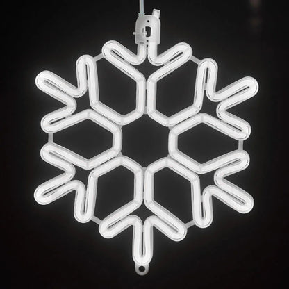 Guirlande Lumineuse Led De Noël Étanche En Forme De Flocon De Neige