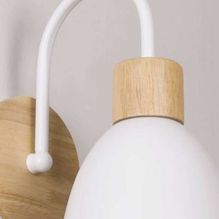 Applique Murale À 1 Ampoule Avec Interrupteur À Glissière Et Motif Macaron Nordique