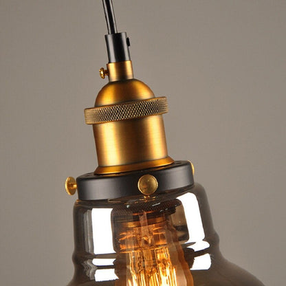 Nurieux - Lampe suspendue en verre antique