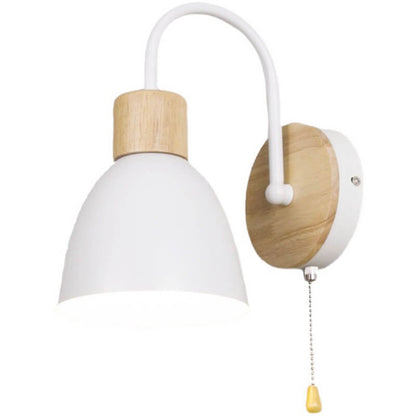 Applique Murale À 1 Ampoule Avec Interrupteur À Glissière Et Motif Macaron Nordique