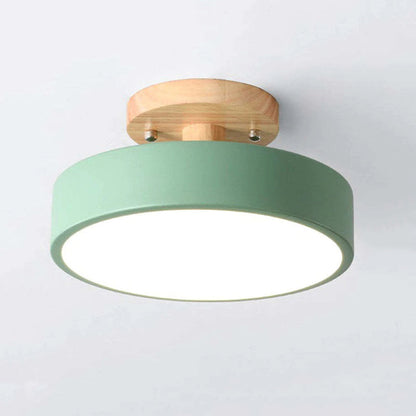 Plafonnier Led Moderne En Bois