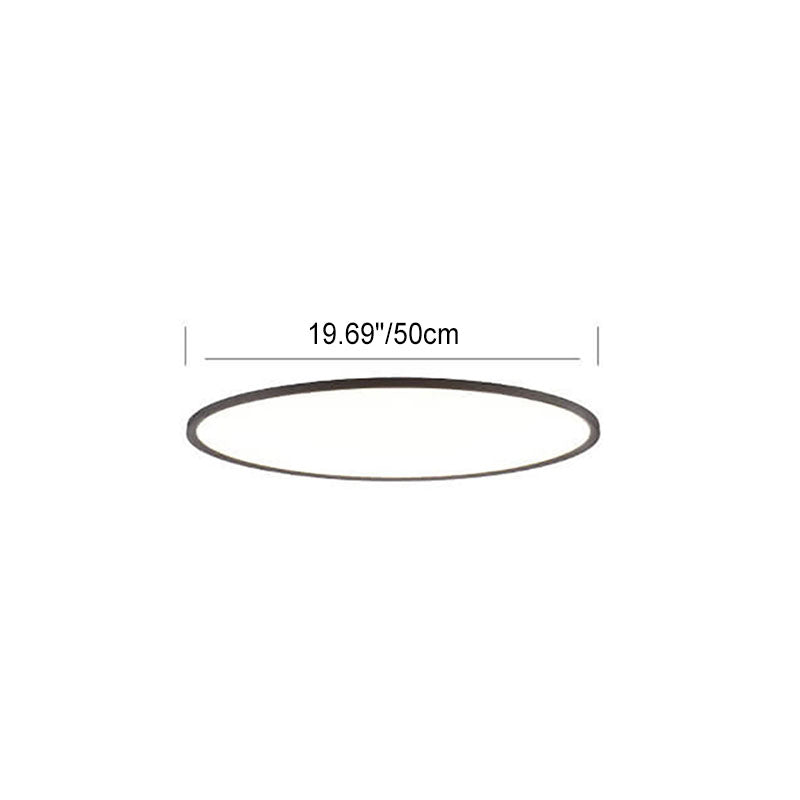 Plafonnier Led Encastré En Aluminium Acrylique Minimaliste Moderne À Abat-Jour Rond Pour Salon