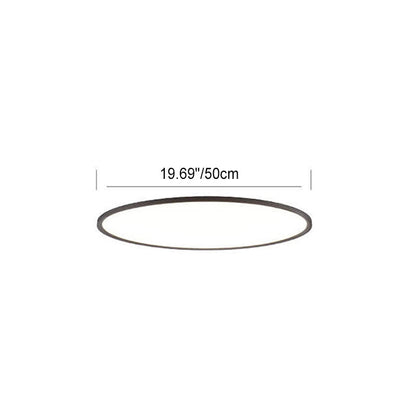 Plafonnier Led Encastré En Aluminium Acrylique Minimaliste Moderne À Abat-Jour Rond Pour Salon