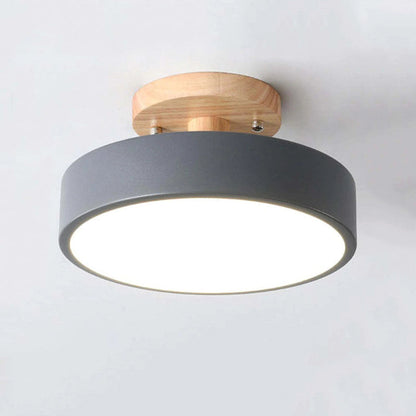 Plafonnier Led Moderne En Bois