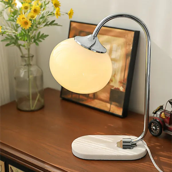 Harvon - Lampe de table Marshmallow en métal et verre