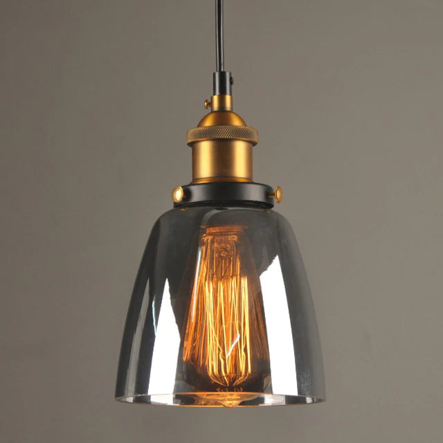 Nurieux - Lampe suspendue en verre antique