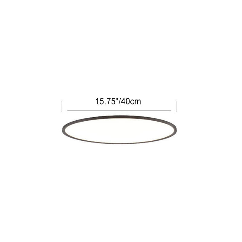 Plafonnier Led Encastré En Aluminium Acrylique Minimaliste Moderne À Abat-Jour Rond Pour Salon