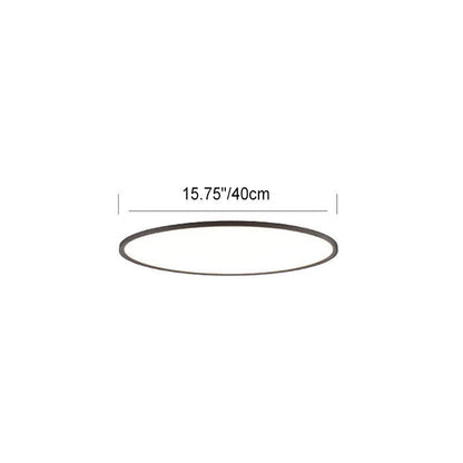 Plafonnier Led Encastré En Aluminium Acrylique Minimaliste Moderne À Abat-Jour Rond Pour Salon