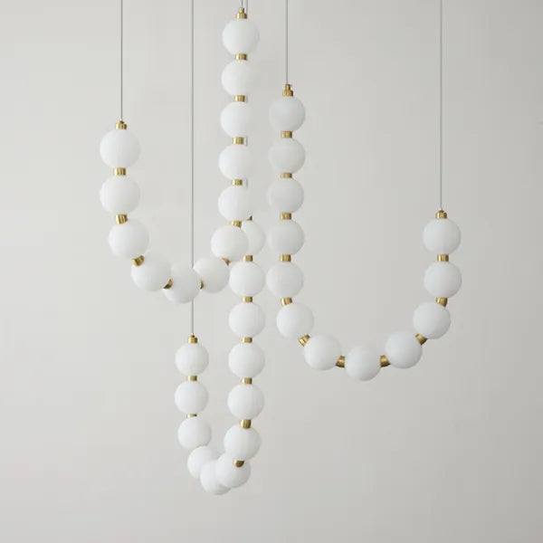 Linnon - Chandelier à collier blanc de luxe