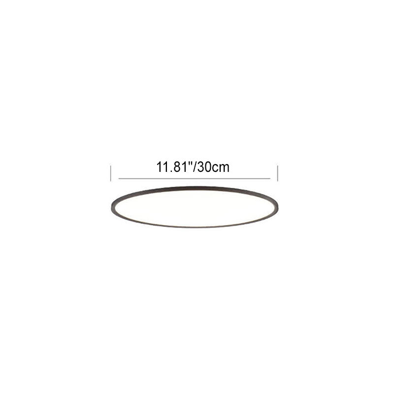 Plafonnier Led Encastré En Aluminium Acrylique Minimaliste Moderne À Abat-Jour Rond Pour Salon