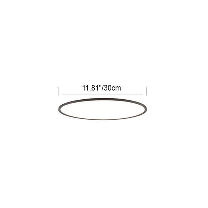 Plafonnier Led Encastré En Aluminium Acrylique Minimaliste Moderne À Abat-Jour Rond Pour Salon