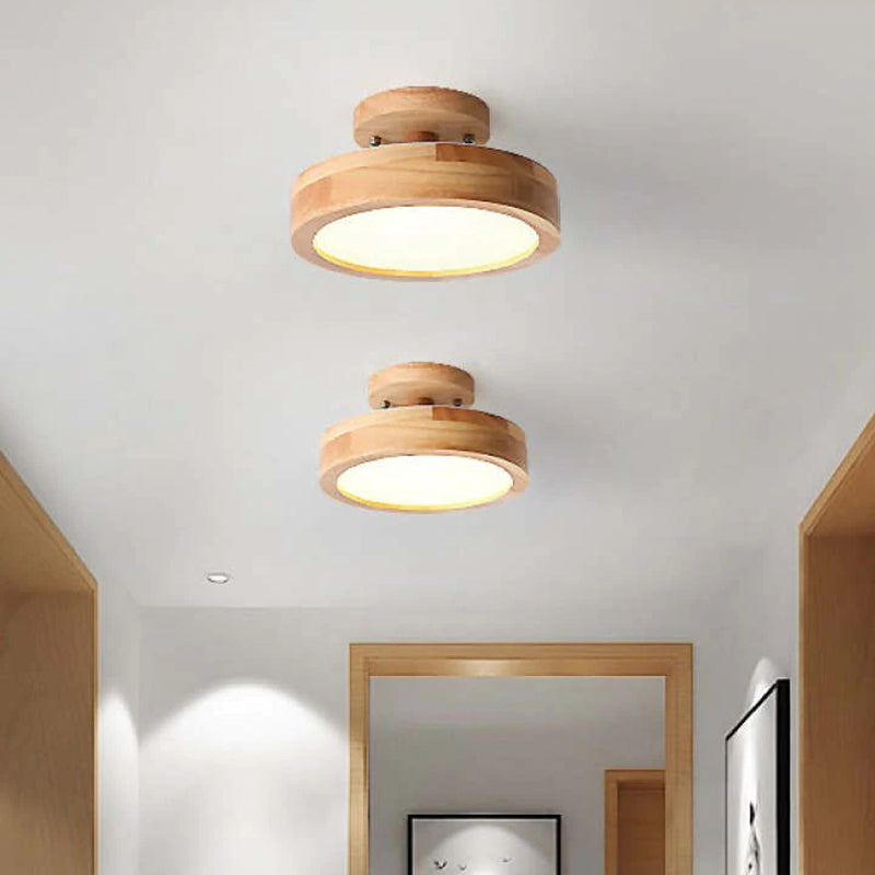 Plafonnier Led Moderne En Bois