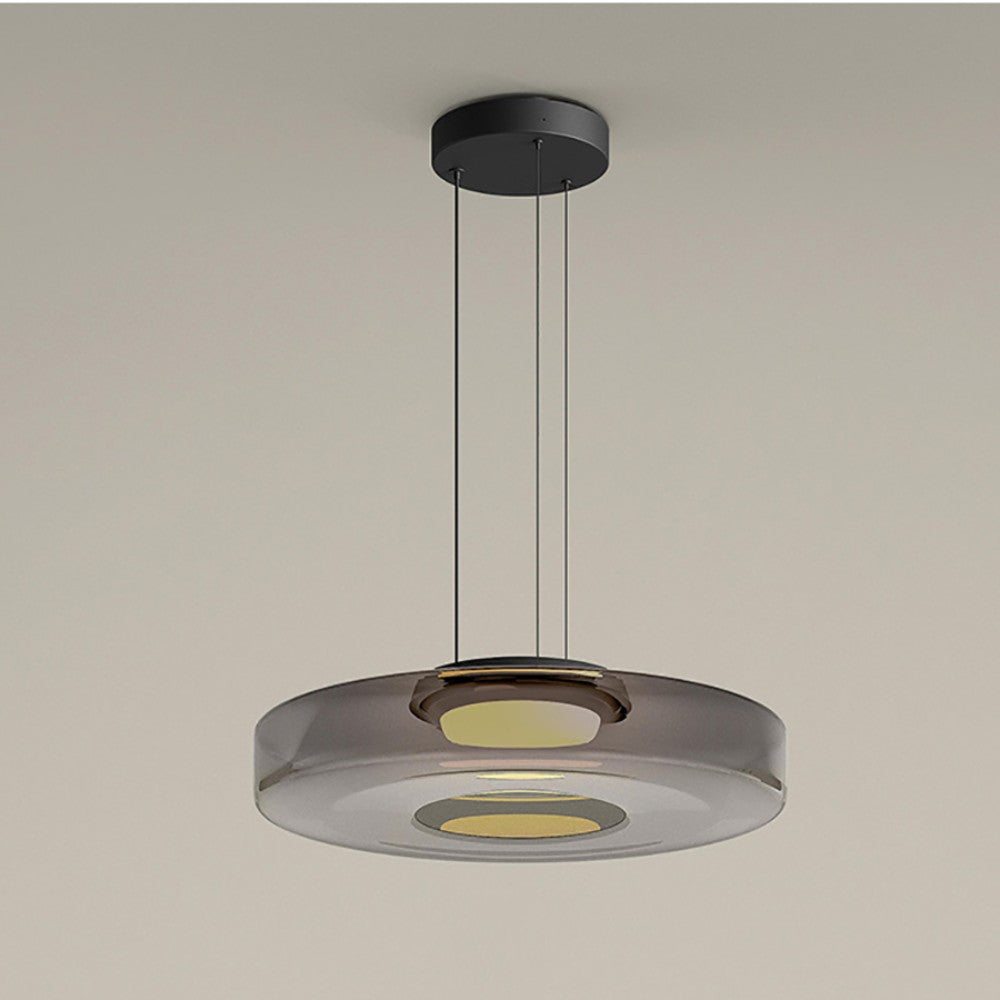 Naldor - Lampes suspendues en verre de style Bauhaus