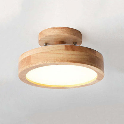 Plafonnier Led Moderne En Bois