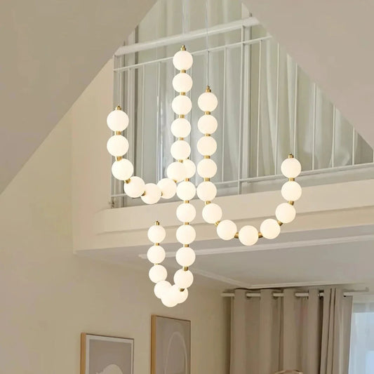 Linnon - Chandelier à collier blanc de luxe