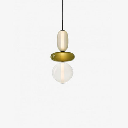 Lampe pendante en verre confit