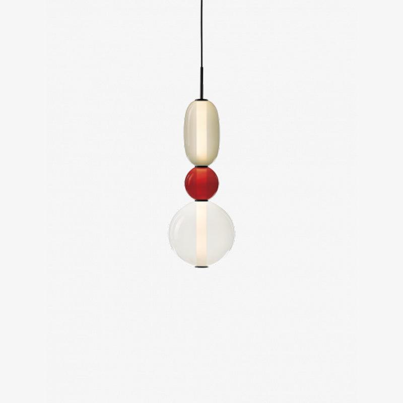 Lampe pendante en verre confit