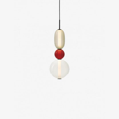 Lampe pendante en verre confit